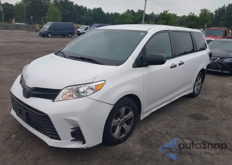 2020 Toyota Sienna L z USA, uszkodzony, nr VIN 5TDZZ3DC4LS069441